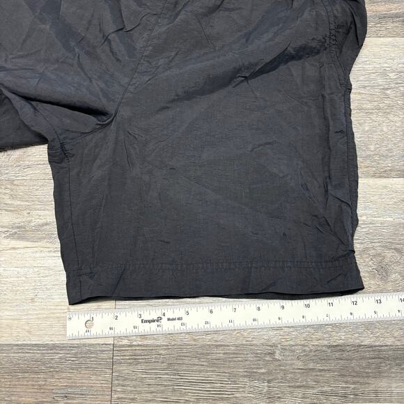 Vintage 90s Nike Black White Womens M Nylon Big Swoosh Nylon Running Shorts‎ - Picture 10 of 10